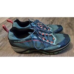 Merrell Siren Edge Blue Hiking Trail Shoes J35514 Women's Trail Running Vibram‎
